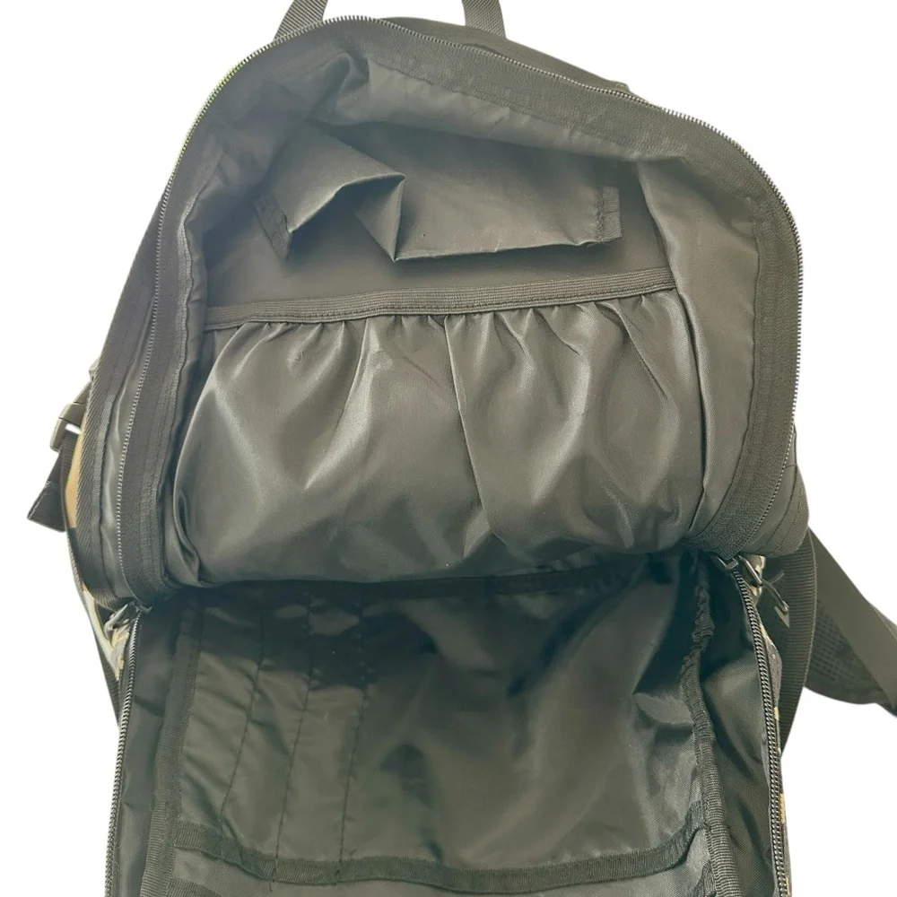 Crooks and Castles Branded Woodland Style Camo Backpack